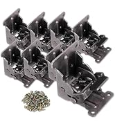 8 Pack Locking Hinge for Folding Table Brackets, Heavy Duty Folding Brackets 90 Degree Self Locki...