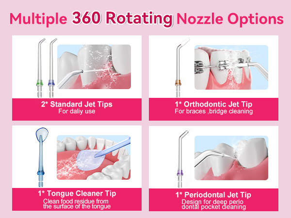 Water picks for teeth cleaning and flossing-effectively cleaning