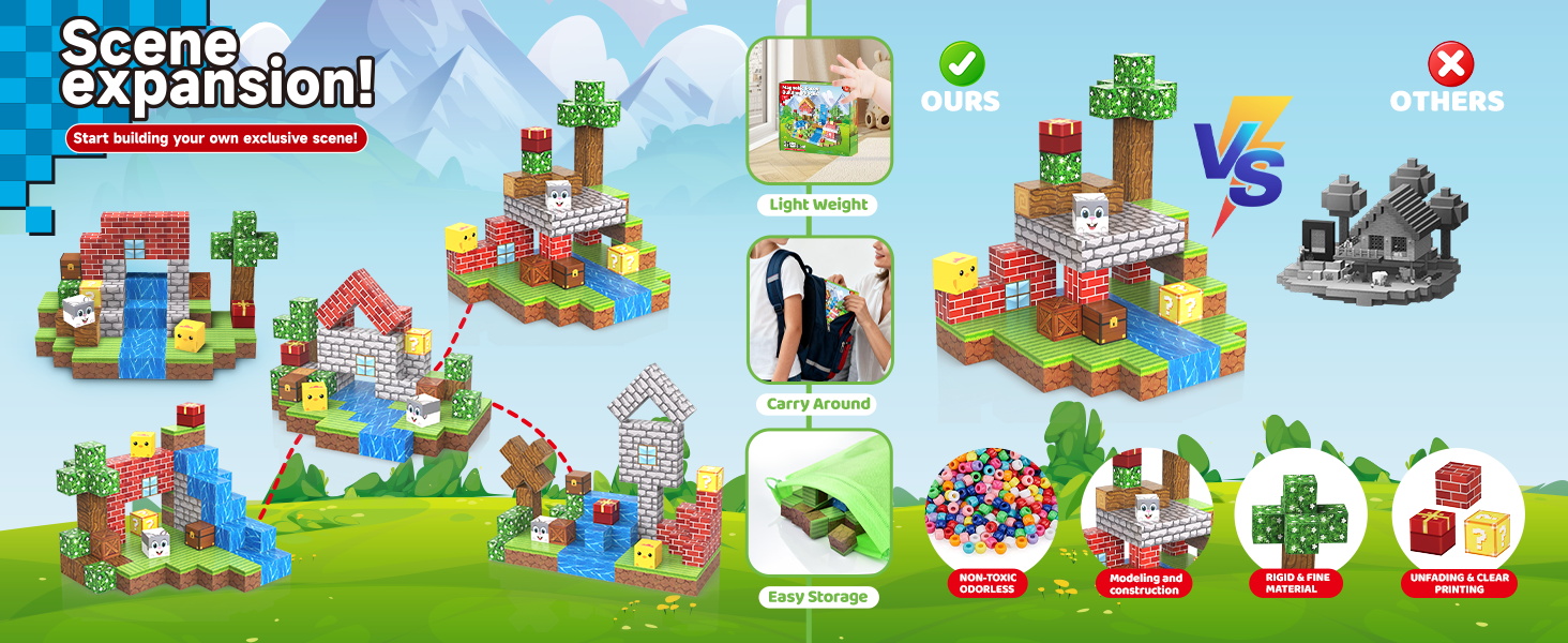 magnetic minecraft building blocks magnetic building blocks minecraft