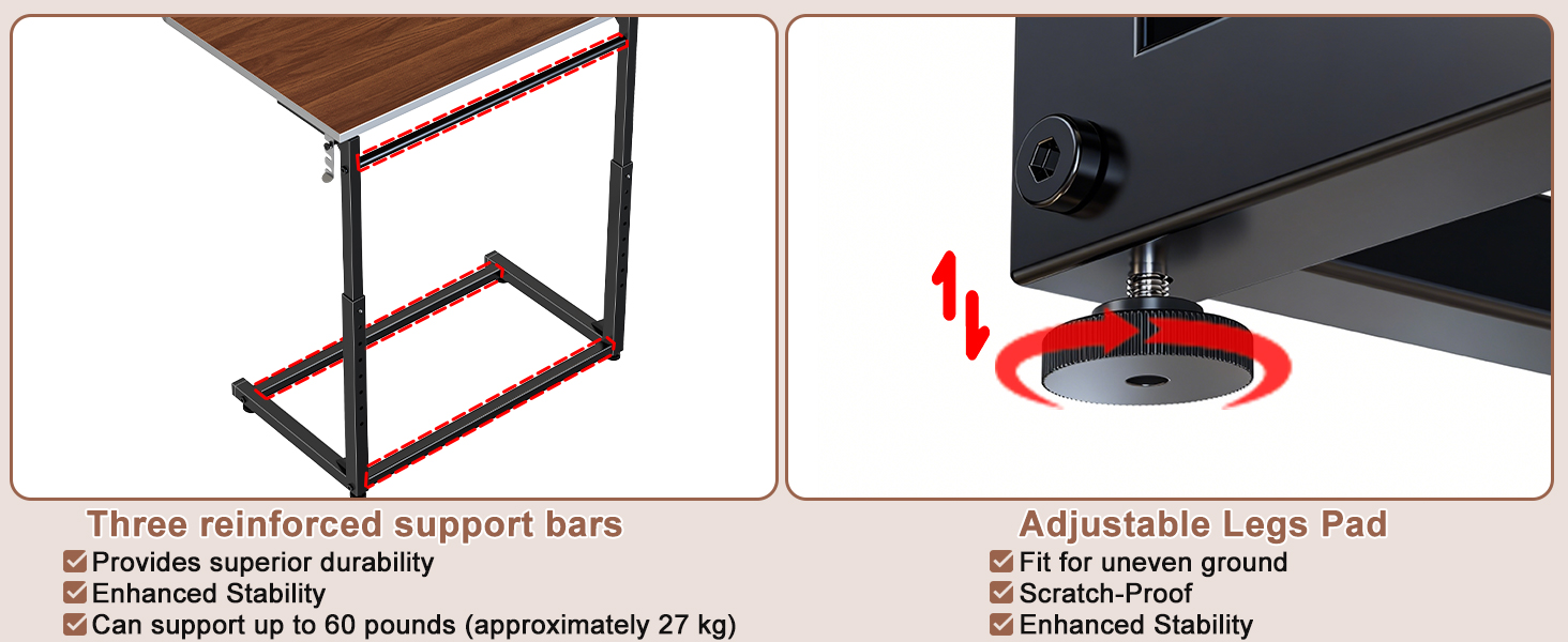 C-Shaped End Table