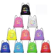 Grneric 200 Pack Custom Drawstring Backpacks Bulk, Drawstring String Bags Personalized Cinch Back...