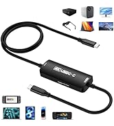 Guermok TV Dock Cable for Switch 2, 6.56ft USBC to USB C Video Adapter with PD 100W Charging, Com...