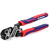 WORKPRO 8" Mini Bolt Cutter, Heavy Duty Wire Cutters with Ergonomic Handle and Security Lock, Hig...