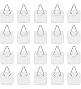Artliving 1.25 Inch Invisible Adhesive Plate Hanger Set Vertical Plate Holders for the wall(50 pack)