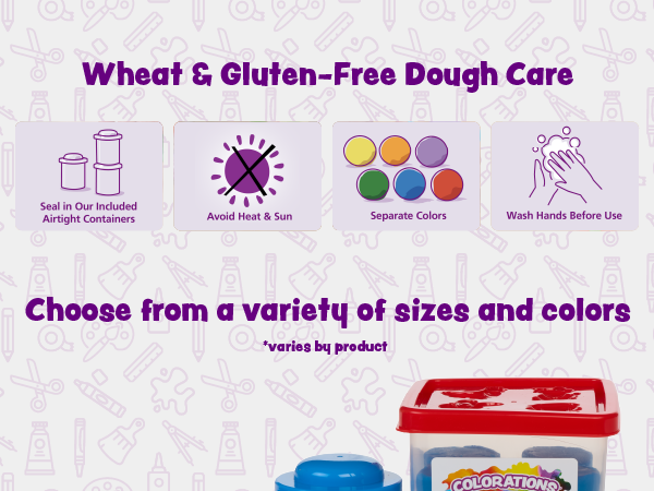 Colorations Wheat and Gluten Free Dough