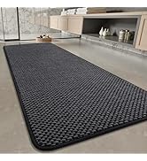 PADOOR-Bath Mat Runner-Super Absorbent Chenille Bathroom Mats-Rubber Backed Bath Mats for Bathroo...