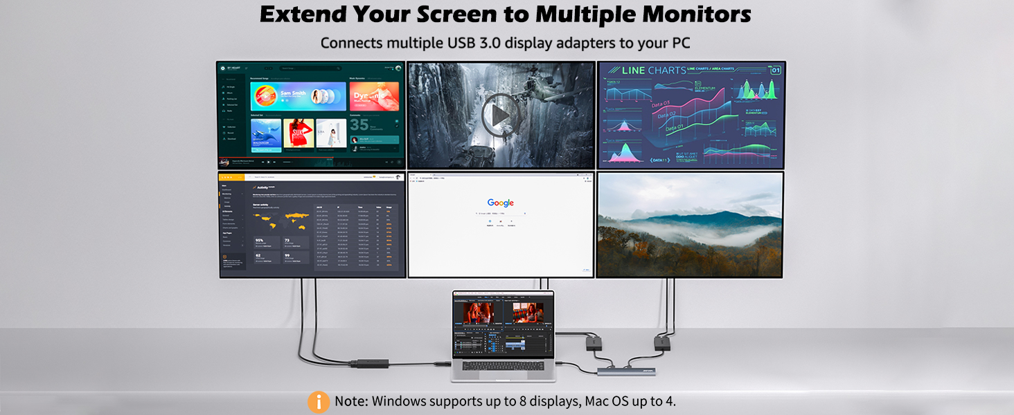 hdmi adapter dual monitor