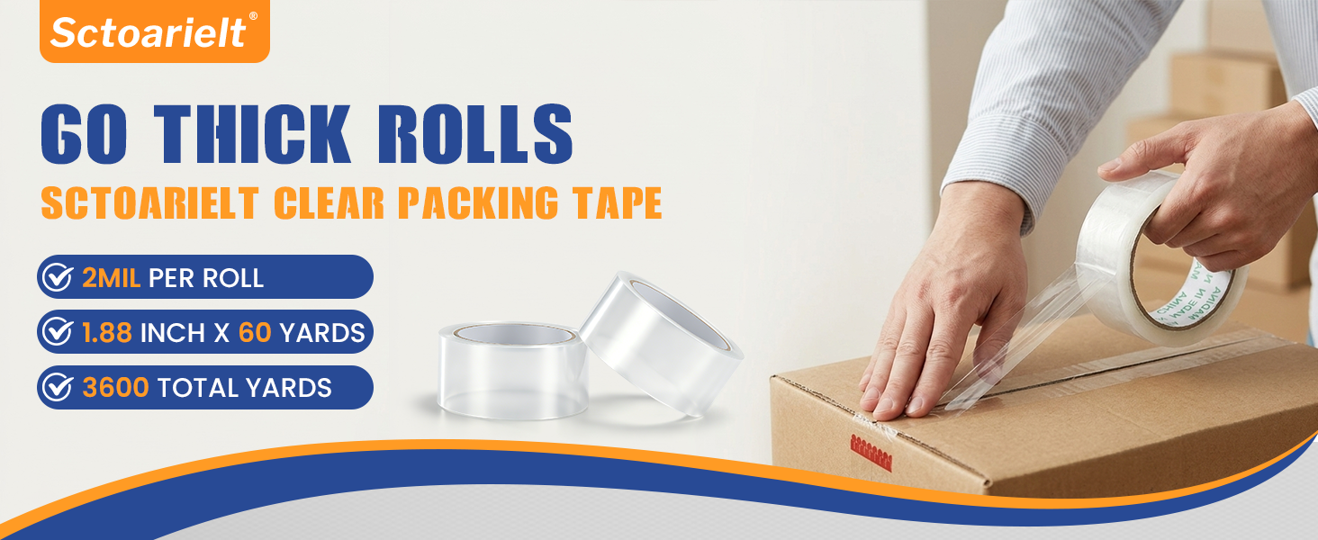 Clear Heavy Duty Packing Tape