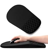 Ergonomic Mouse Pad with Wrist Rest Support, Mousepad with Comfortable Memory Foam Wrist Rest and...