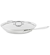 All-Clad D3 3-Ply Stainless Steel Fry Pan, 14 Inch, Induction, Oven Broiler Safe 500F, Lid Safe 3...