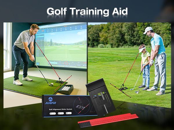 golf alignment sticks