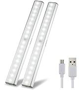 Led Undercabinet Lighting for Kitchen,Motion Activated Led Light Strip,18-LED Lights Without Wiri...