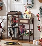 rattant record player stand