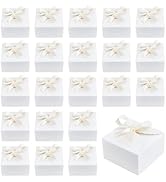 PH PandaHall 30pcs Gift Boxes White Paper Box Foldable Candy Box Small Party Favor Gift Packaging...