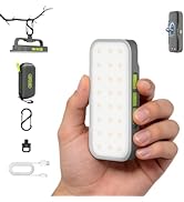 Azocek Portable Rechargeable LED Work Light – 600 Lumens Pocket-Sized, 5 Color Temps &amp; 5 Brightne...