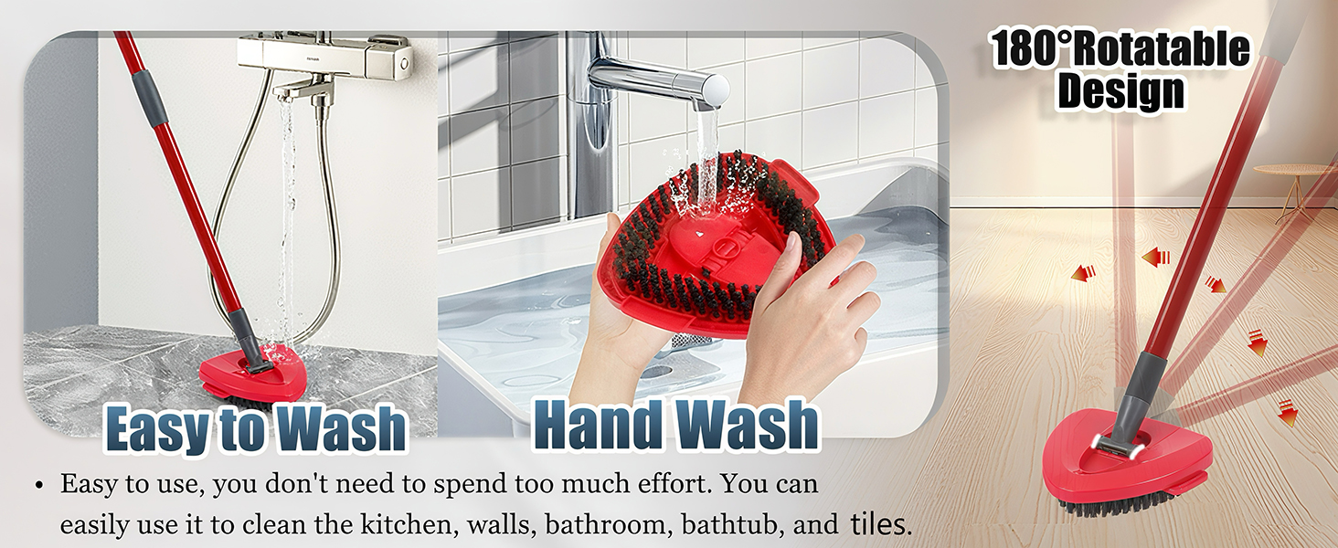 spin scrub brush head