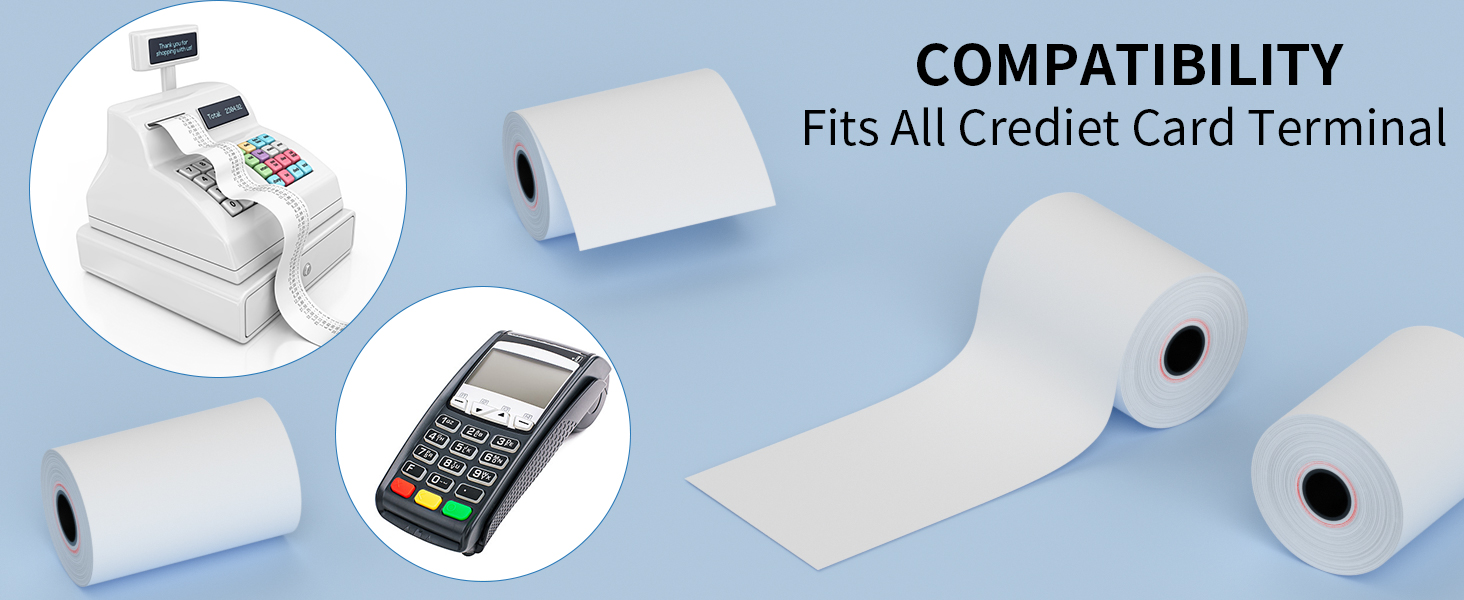 thermal paper credit card paper rolls 