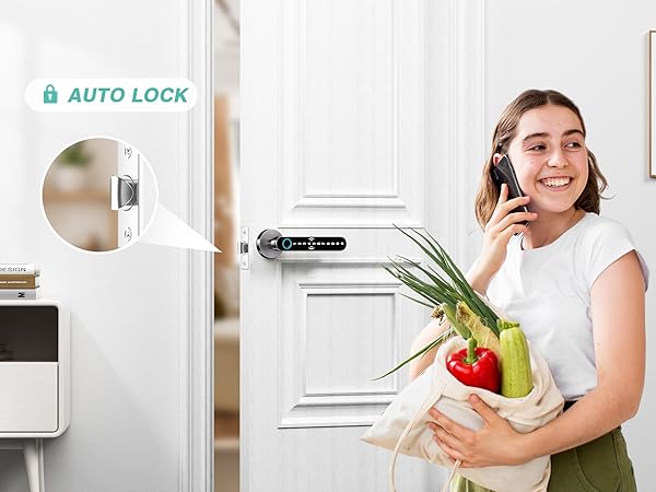 door lock with fingerprint