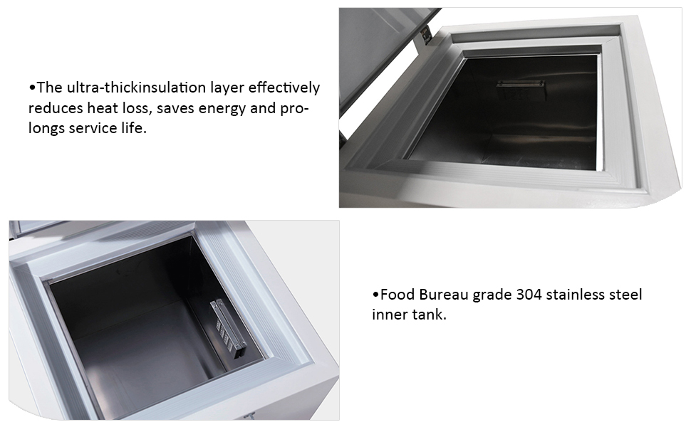 HNZXIB 58L -86° C Horizontal Ultra-Low Temperature Laboratory Freezer (110V)