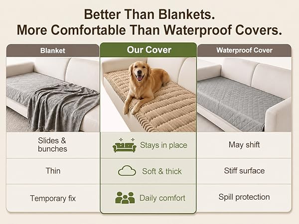 Better Than Blankets. More Comfortable Than Waterproof Covers.