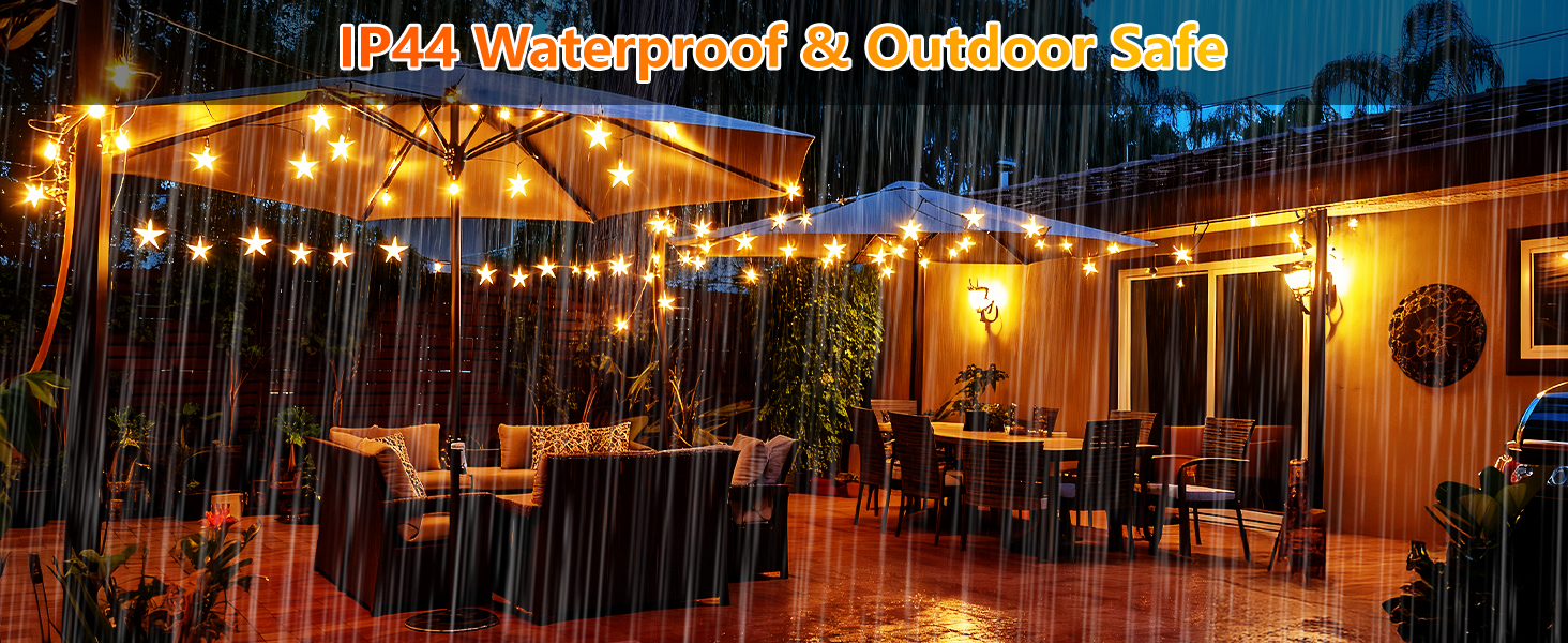 Twinkle Star 33FT Star String Lights