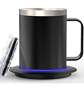 YIMUBREEZ Self Heating Coffee Mug for Desk,Heated Cup with 10Hrs Auto Shut Off, USB Powered Mug W...