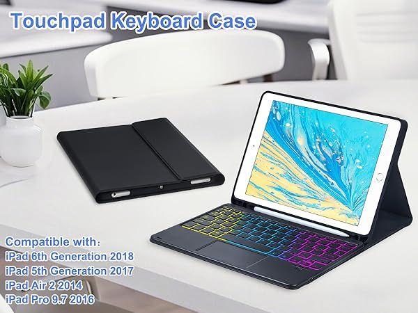 iPad 9.7 keyboard case-black-1-1