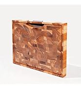 Dynamic-top Teak Wood Cutting Board with Built-In Tray, [17" x 12" x 1,2"] Solid Wood Cutting Boa...