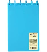 Eagle A5 Discbound Notebook, Customizable Notebook, Poly Cover, 60 Sheets Ruled /Lined Pages