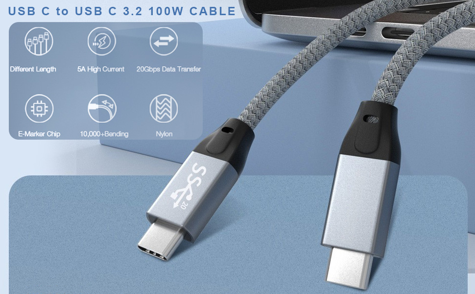 usb c to usb c cable 10ft