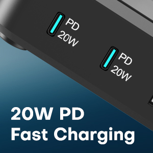 20W PD fast charging 