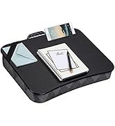 LAPGEAR Designer Lap Desk with Phone Holder and Device Ledge - Gray Argyle - Fits up to 15.6 inch...