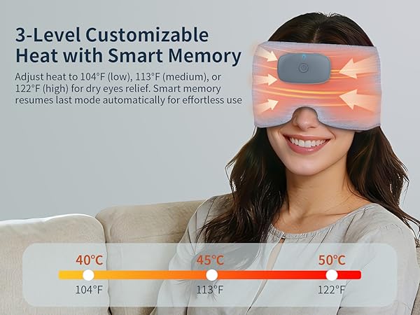  heated sleep mask with bluetooth headphones