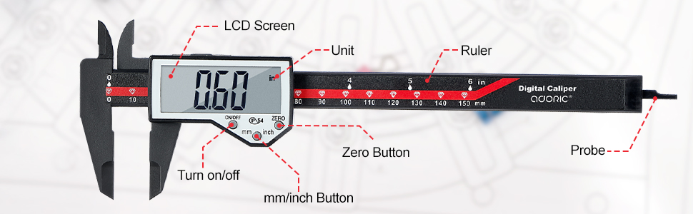 6" digital caliper
