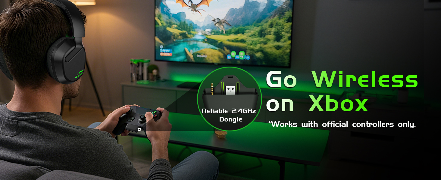 wireless gaming headset for xbox