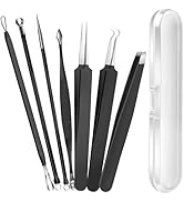 Teenitor Blackhead Remover Tools, Pimple Popper Tool Kit, Ingrown Hair Tweezers, Precision Tweeze...