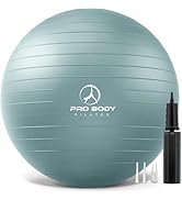 ProBody Pilates Yoga Ball - Exercise Balls, Various Sizes, for Stability, Pregnancy, Workout &amp; Ph...