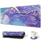 AIMSA Large Gaming Mouse Pad, XXL Keyboard Mouse Mat Extended Desk Pad with Stitched Edges, Durab...