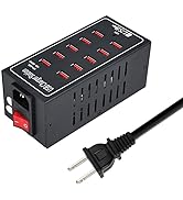 10-Port Charging Station, 10-in-1 Multi Port USB Charger for iphone13/14/15,60W Power Delivery De...
