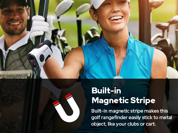 golf rangefinder with magnet