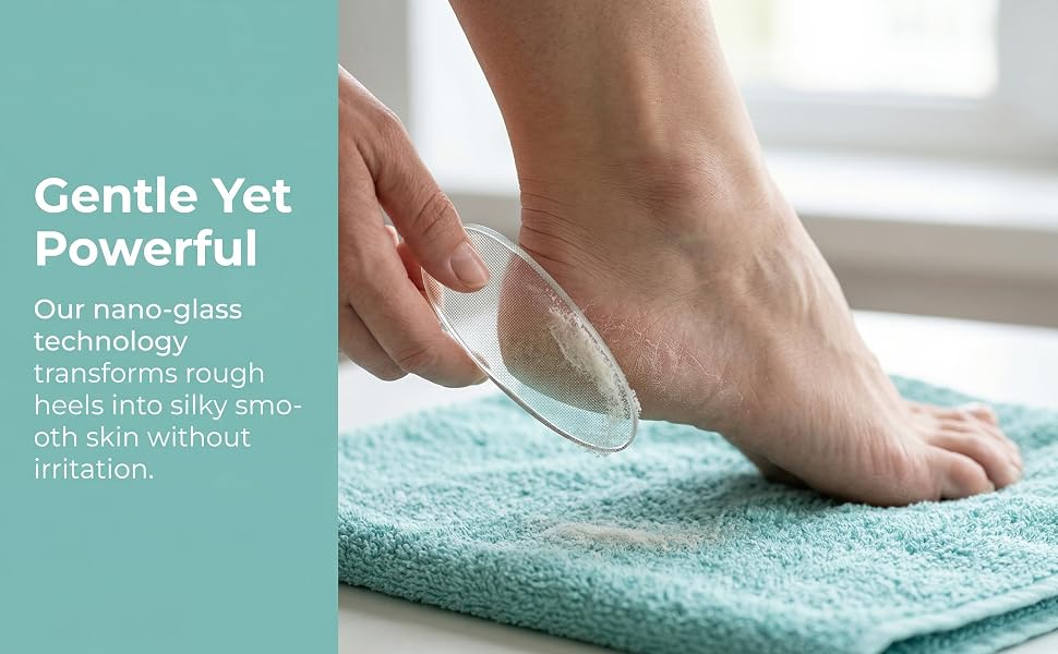Glass Foot File Set, Professional Callus Remover Heel Scraper Pumice Stone Pedicure Nail/Finger File