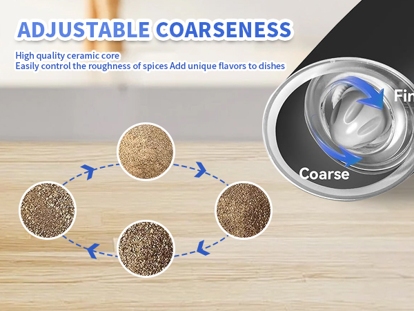 salt shaker gravity salt and pepper grinder set