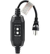 ELEGRP G1215CM G20CMR Patented Auto-Monitoring GFCI Replacement Plug Inline Assembly, Manual Rese...