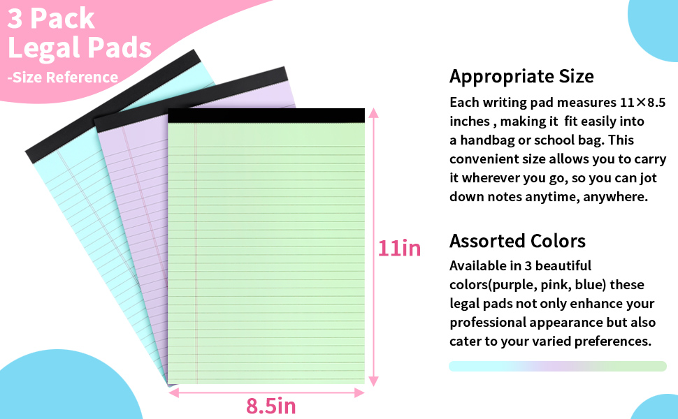 Colored Legal Pads