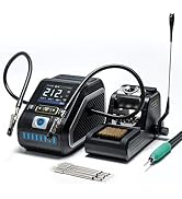 FNIRSI DWS-200 200W 245 Precision Digital Soldering Station Kit with 6 F245 Soldering Iron Tips a...