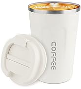 12 oz Stainless Steel Vacuum Insulated Tumbler - Coffee Travel Mug Spill Proof with Lid - Thermos...