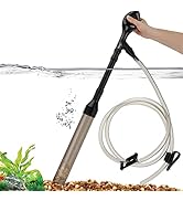 hygger Manual 256GPH Gravel Vacuum for Aquarium, Run in Seconds Aquarium Gravel Cleaner Low Water...