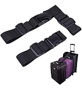 Wisdompro 2 Pcs Add a Bag Luggage Strap, Heavy Duty Adjustable Suitcase Belt Travel Attachment Tr...