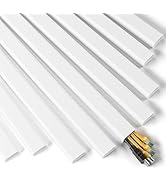 Delamu 142in Cable Hider Cord Hider, Cord Covers for 3-4 Wires on Wall, PVC Wire Hider Covers for...