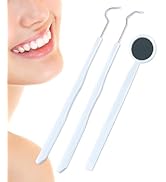 3 Pieces Dental Tools Set, Professional Disposable Plastic Dental Hygiene Cleaning Kit, including...